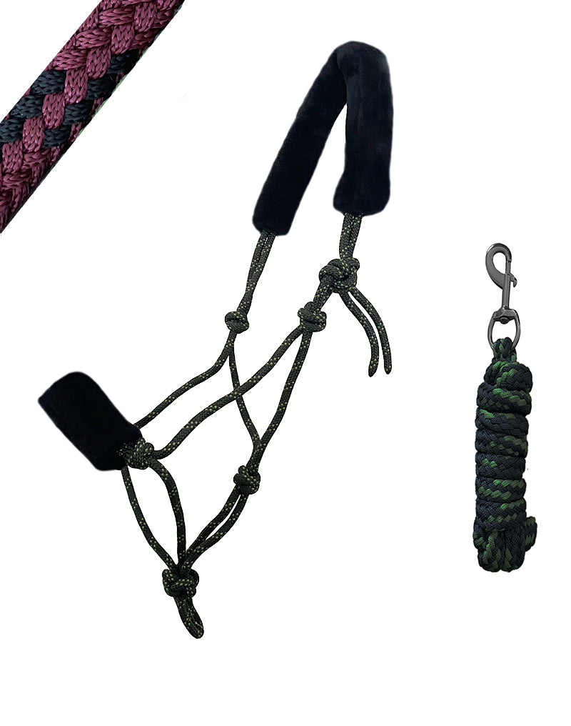 Knotenhalfter mit Fleece - SONDERPOSTEN